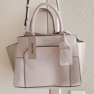 NWT VEGAN Kenneth Cole Reaction Grey Amie Satchel